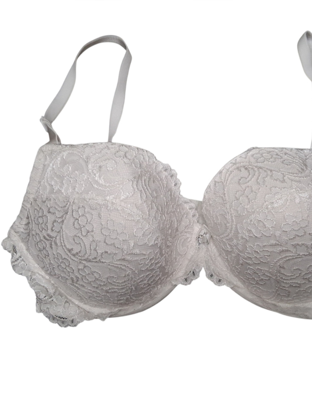 ✨️3 For $15✨️ Smart & Sexy White Lace Bra EUC Size 40D